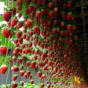 Клубника ампельная Анастасия купить по цене от 370р. в интернет-магазине «Посадика» с доставкой почтой в в Тулуне и по всей России – [изображение №1].